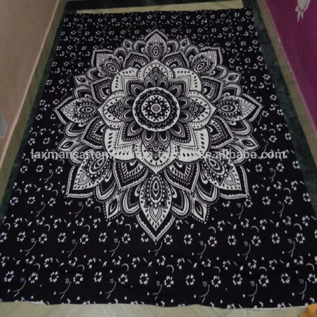 Cotton Mandala Printed Queen Size Bed Sheets/Wall Hangings Tapestry Wholesale Exporter From India