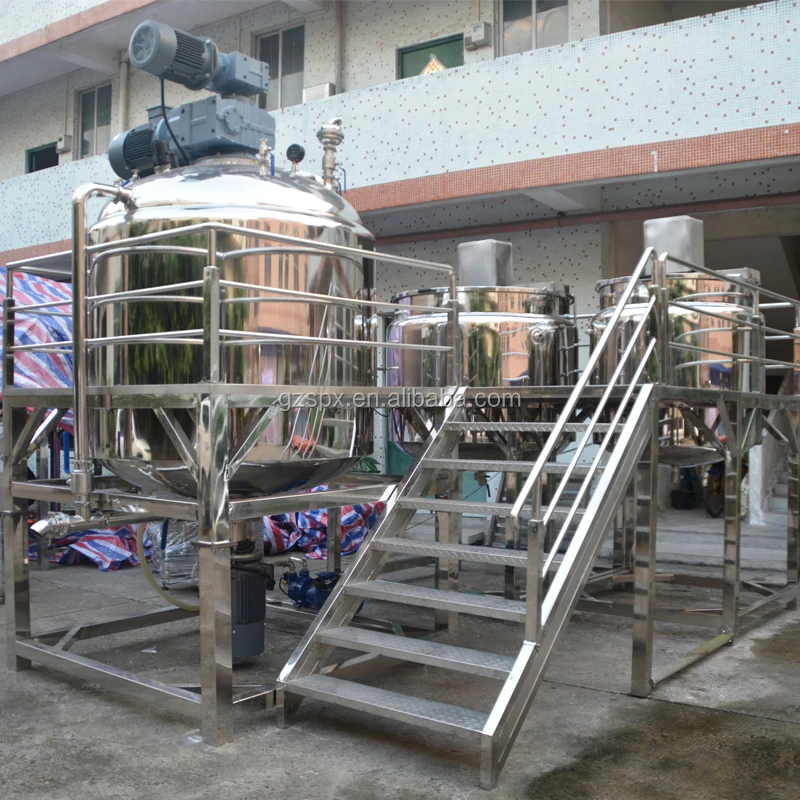 SIPUXIN 2t фиксированный тип очищающего средства для лица с эмульгирующим гомогенизирующим смесителем с горизонтальным двигателе