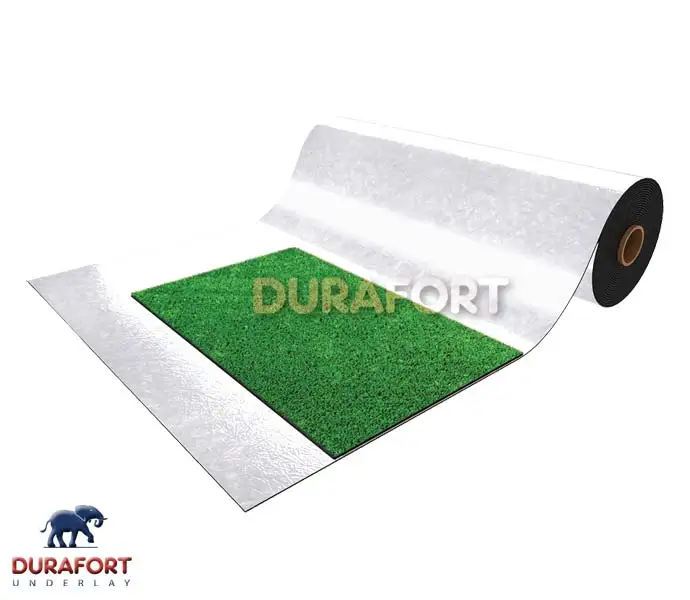 ECCR Durafort 3 Roll-On Rubber Underlay with Foil Backing Wood-Based Insulation Material