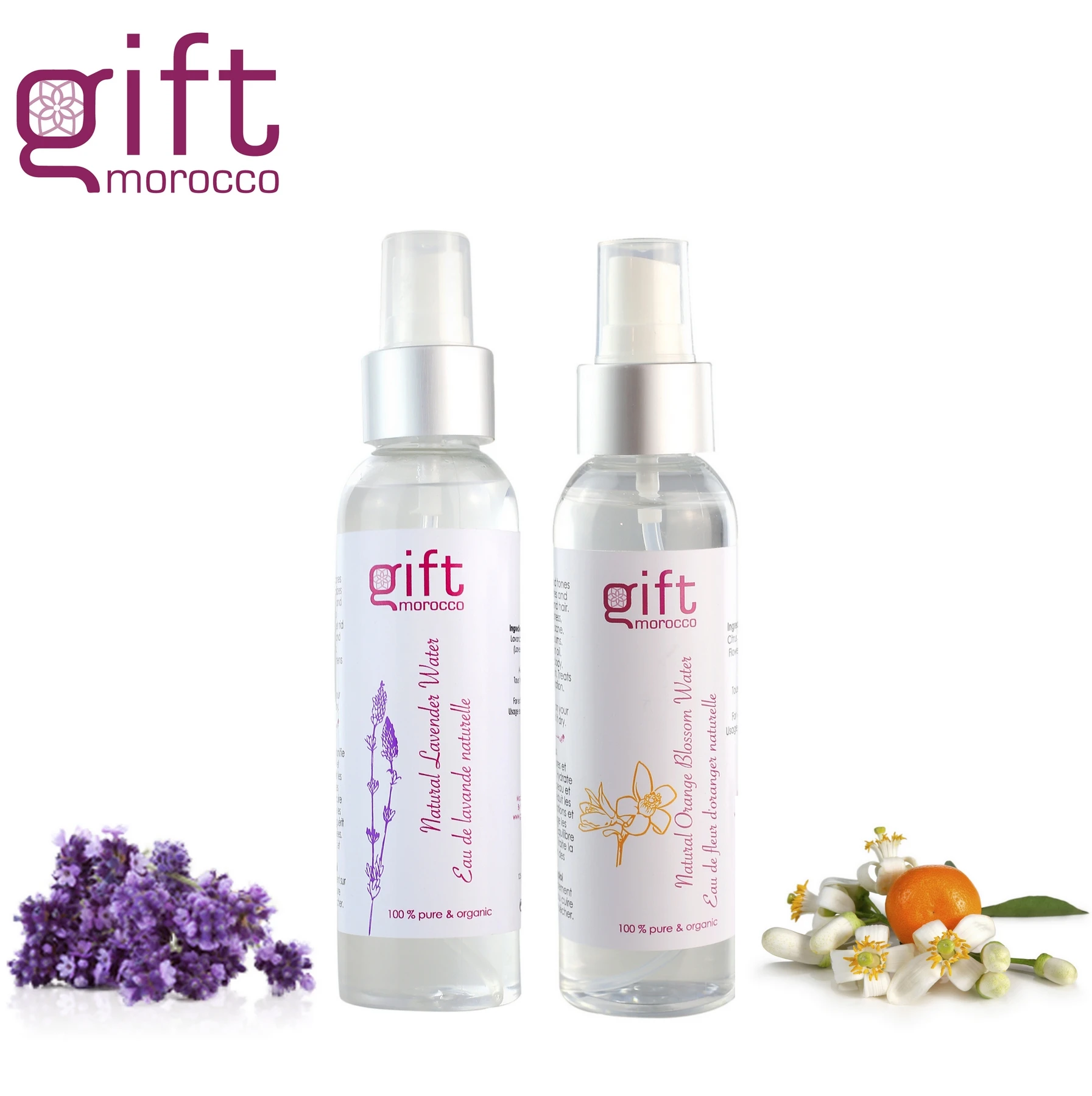 
Natural Toner Pure Moroccan Lavender Water for Face and Hair Care - Best Value - ISO9001:2015 - Gift Morocco 