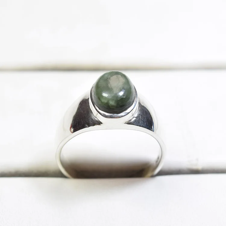 Оптовая Продажа 925 пробы серебряные кольца синий огонь Лабрадорит