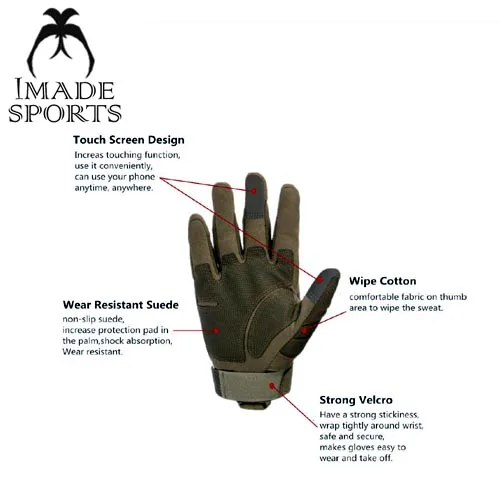 
Tactical Gloves for Men woman Full Finger Outdoor Gloves for Cycling Hunting Shooting Hiking Camping 
