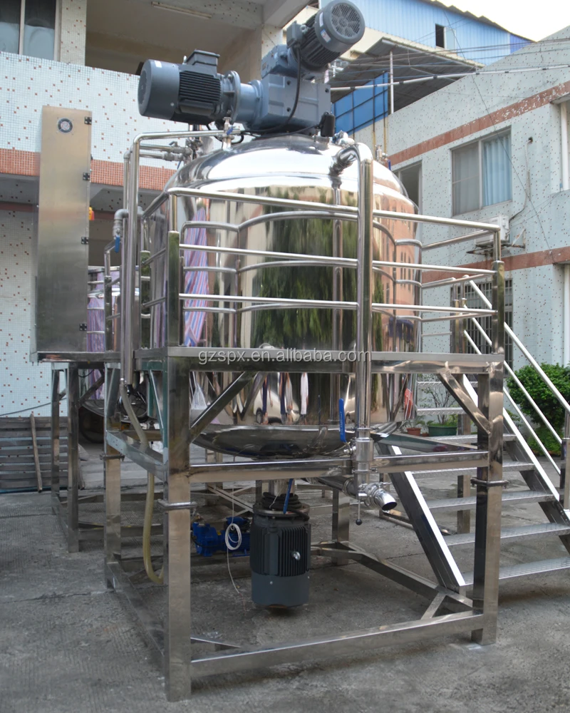 SIPUXIN 2t фиксированный тип очищающего средства для лица с эмульгирующим гомогенизирующим смесителем с горизонтальным двигателе