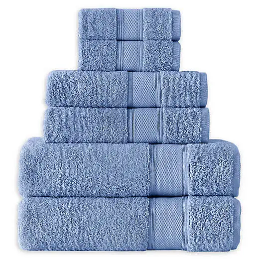 100% Cotton luxury  coloured bath towel set for gym spa hotel use