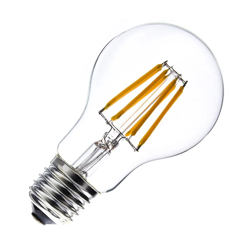 A60 A19 E27 4W 6W 8W 10W LED Filament Bulb Vintage Decoration Edison Lamp 2700K Warm White