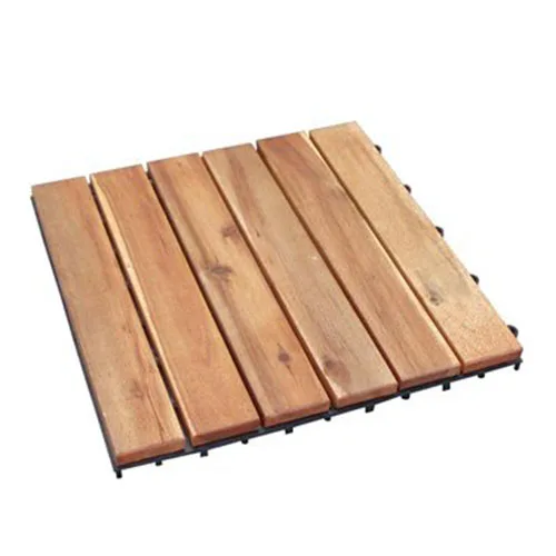 
Easy-to-assemble Acacia Interlocking Deck Tiles for gardening, balcony, swimming pool decoration 