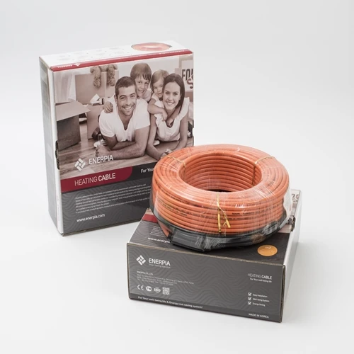 Indoor Floor Heating Equipment ENERPIA Electric Floor Heating Cable No Equipment Piping Required No Soot and Gas