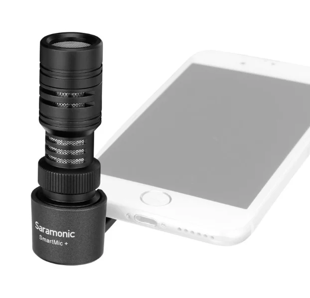 Saramonic SmartMic + компактный направленный микрофон с TRRS разъемом для смартфонов и планшетов ветровым стеклом из пенопласта