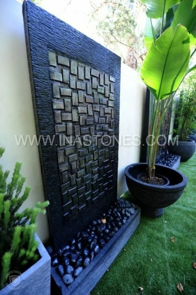 Hot season Indonesia natural grey black pebble stone for planter box