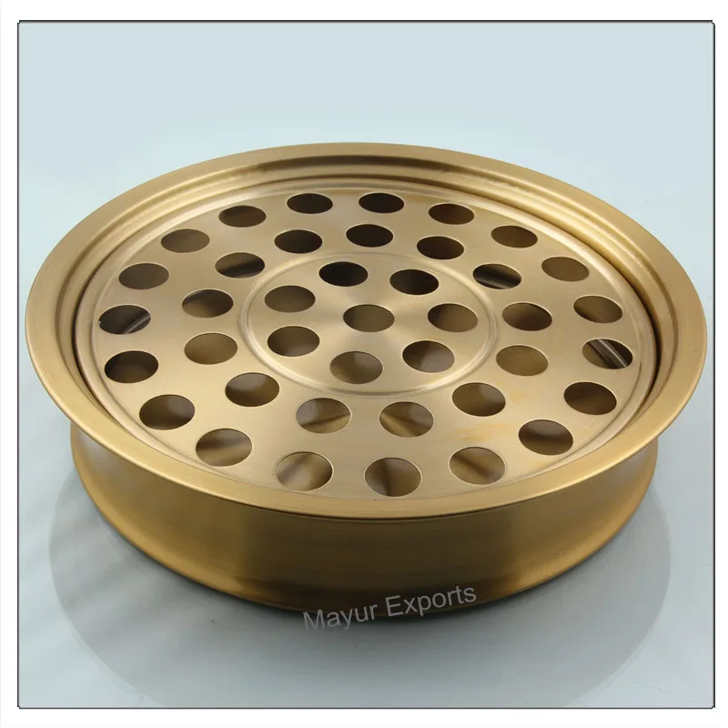 High Quality Stainless Steel Brass Finish Communion Tray