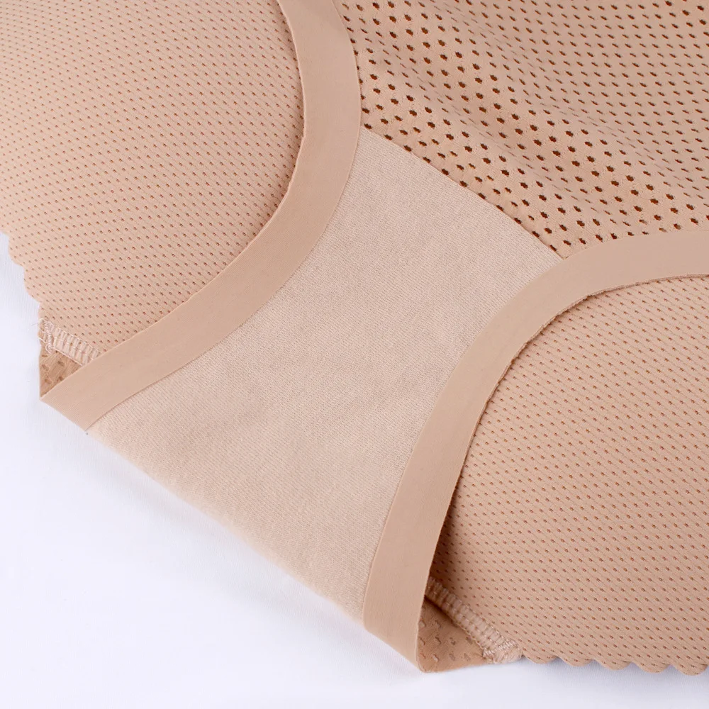 Women Seamless Underwear Lady False Ass Padded Panty