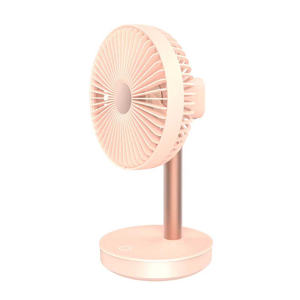 Desktop USB fan with oscillating function 4000mAh large battery capacity with power bank function