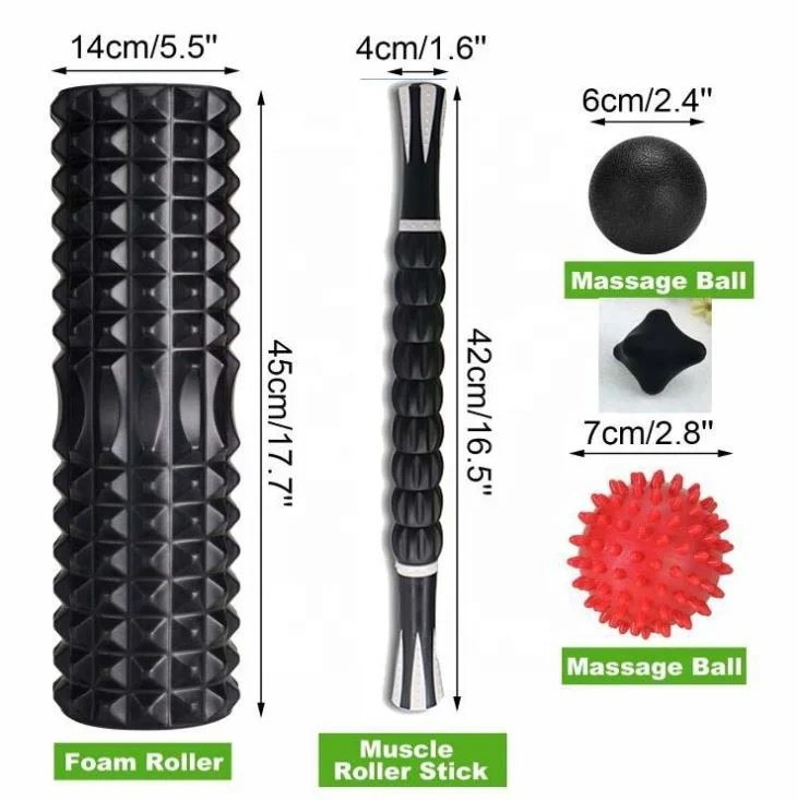 Private Label Myofascial Release 5 in 1Foam Roller Kit Exercise Foam Roller Set