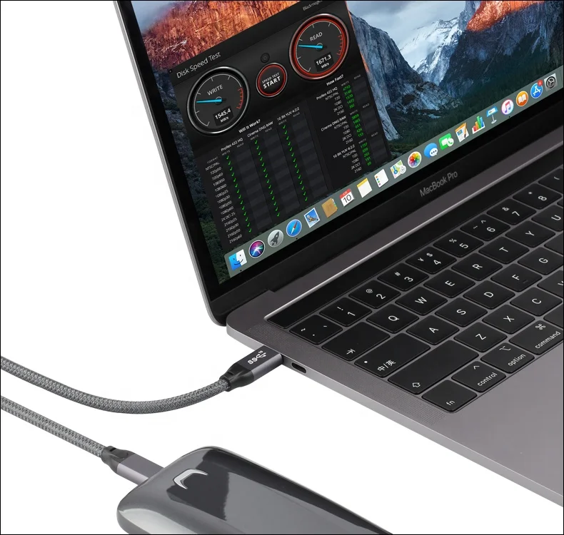 ULT-unite New Arrival USB 3.1 Gen 2 Type C Full Featured 5A 100W USB-C to USB-C Cable 1m 1.5m 10 gbps 5a with E-Marker Chip