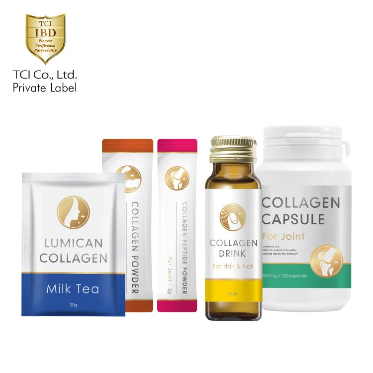 Private Label Fish Collagen Liquid Powder Drink collagen milk tea collagen capsule