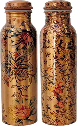 
Pure Copper 950 ml Printed Water Bottle 