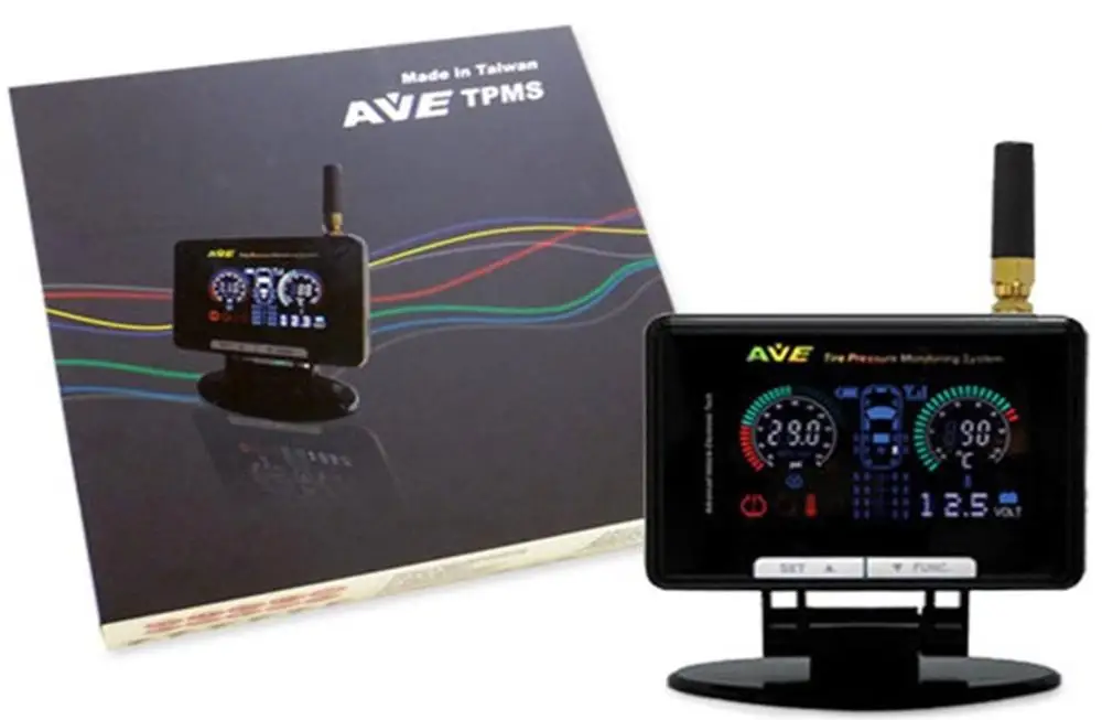 AVE TPMS Color LCD display 6 external sensors Tire Pressure Monitoring System/TPMS/RS232