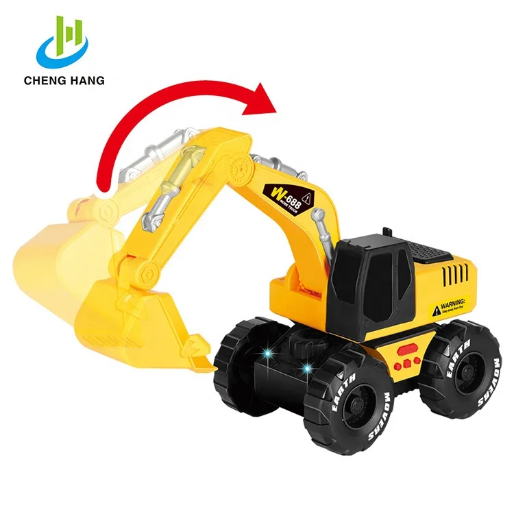 1:12 plastic model educational toys mini  Excavator  Construction Truck toy push car