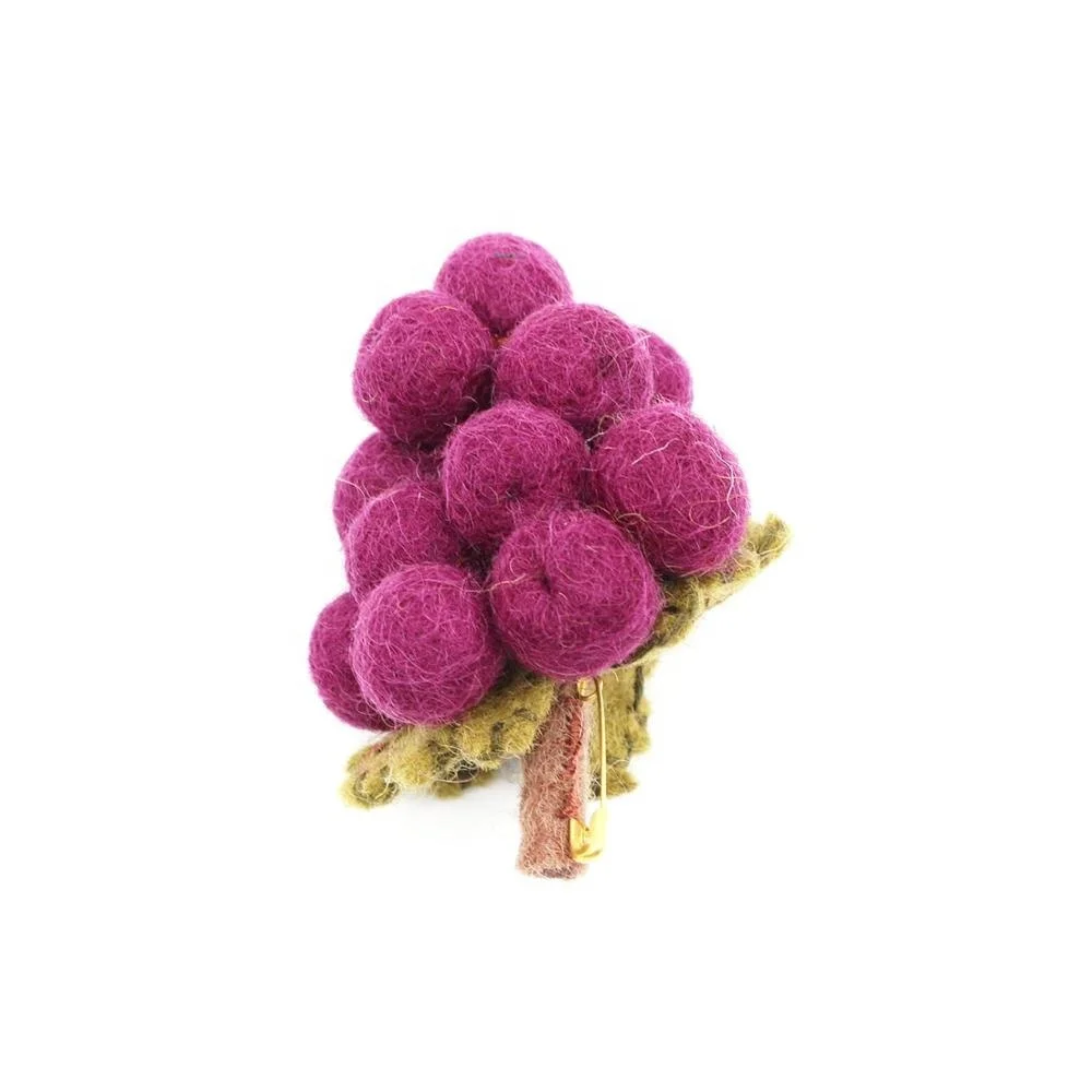 Felt Brooch Wool Felting Handmade Accessories Eco-friendly and Hand-felted by Artisans of Nepal Festive and Occasions Crafts