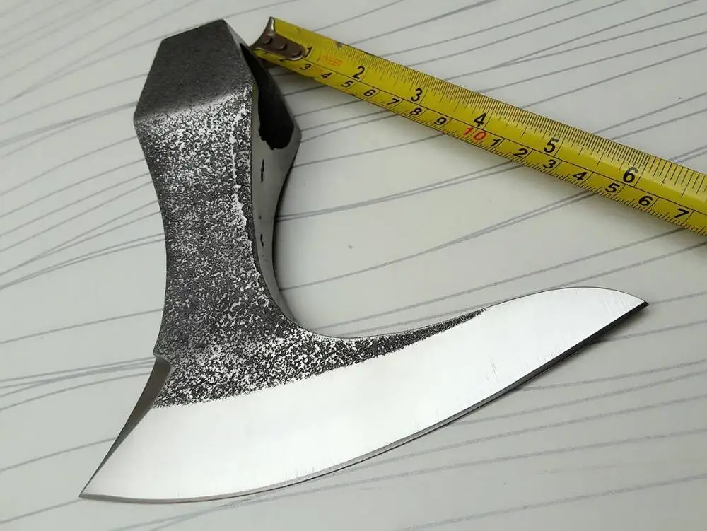 
HAND FORGED 5160 STEEL FUNCTIONAL TOMAHAWK AXE CAMPING OUTDOOR HUNTING AXE HEAD AX-50003 
