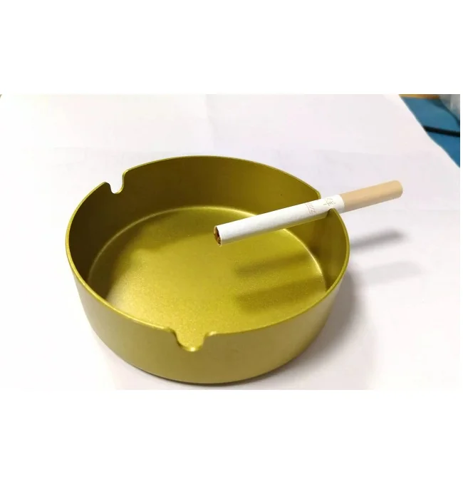 Astray Silver Plated Metal Ashtray With Lid Round Shape Unique Style Good Quality Low Price Customized Size Ashtray for Bar