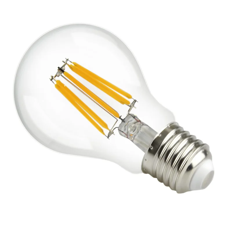 A60 A19 E27 4W 6W 8W 10W LED Filament Bulb Vintage Decoration Edison Lamp 2700K Warm White