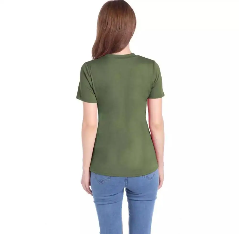 New Solid Color Crop Stylish neck t-shirt top t-shirt women short sleeve O neck casual shirt tops Collection from Bangladesh