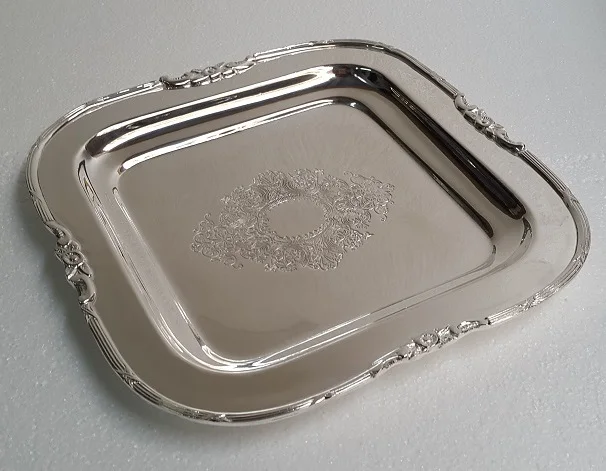 metal round tray