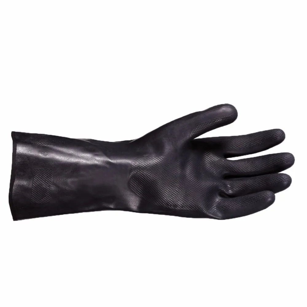 Ergonomic design Malaysia factory chemical resistance neoprene gloves guante de neopreno for paint ink furniture manufacturing