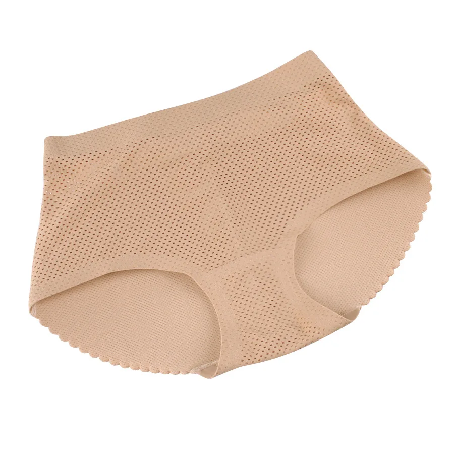 Women Seamless Underwear Lady False Ass Padded Panty