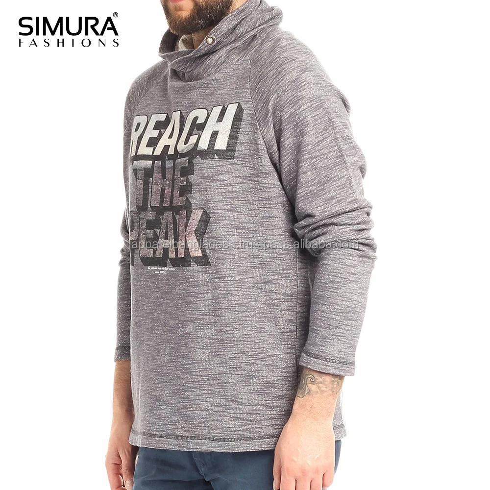 
100% Cotton High Quality Hoodies Black Solid Red Color Pullover Hooded Sweatshirts 