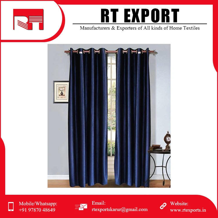 Home Decorative Customized Bulk Supply New Design 100% Cotton Fabric Best Quality Curtains for Door