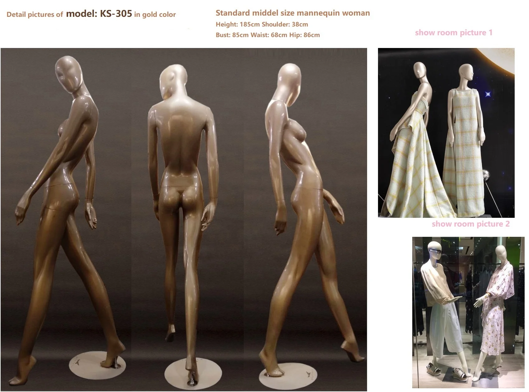 Cheap Full Body Ghost Mannequin Female High-End Fashion Designer Egg Head Manikin For Sale Costume Model Props