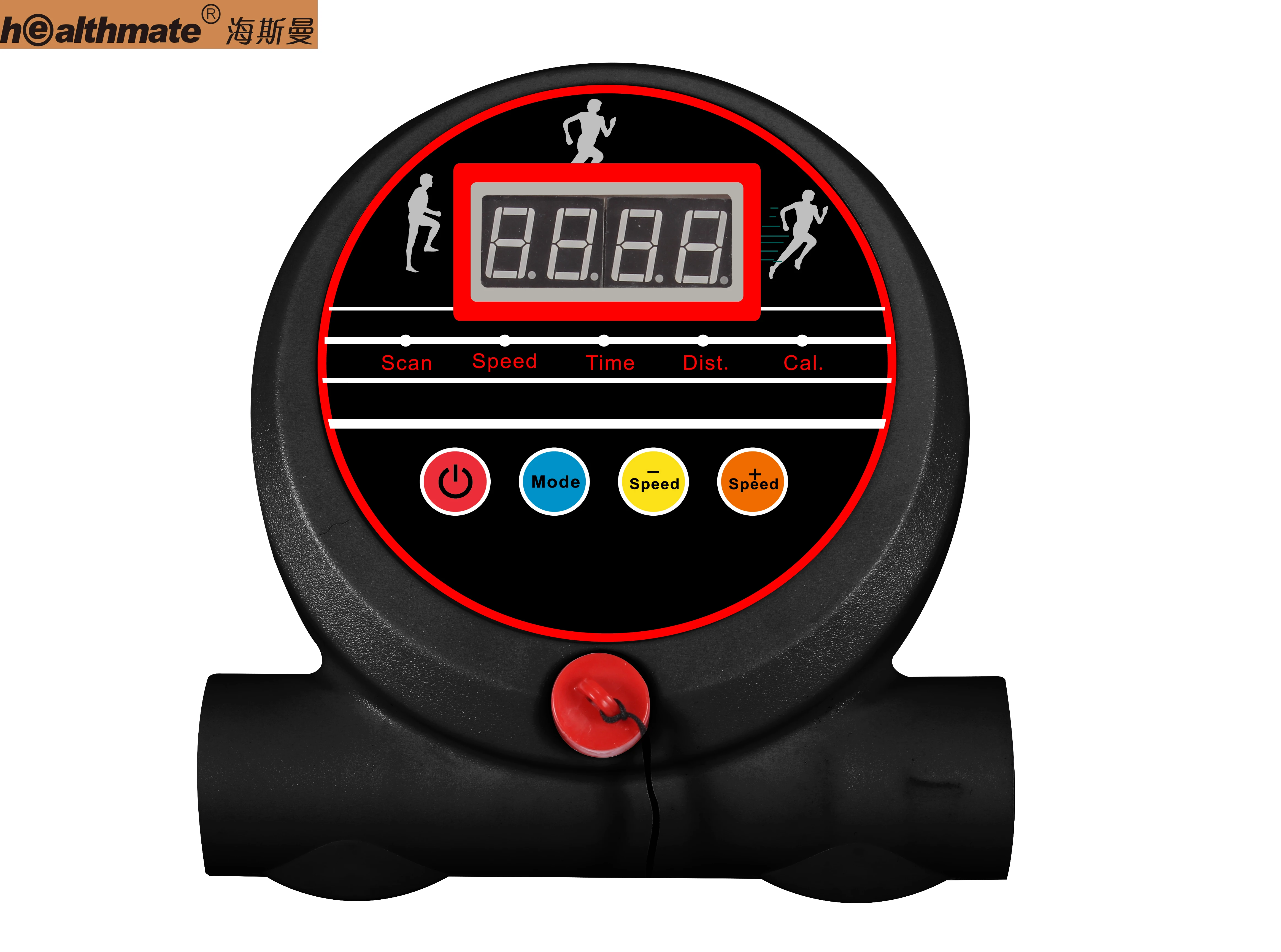 Portable body fit foldable mini fitness Walker treadmill walking machine light electric treadmills with safety key