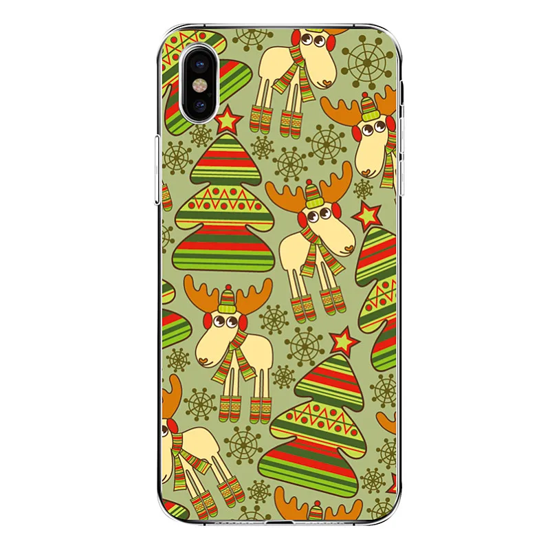 Christmas tree Gift Socks Soft TPU Mobile Phone Case For iPhone XS XR