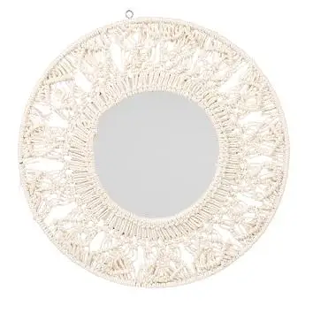 LUXURY NATURAL TAPESTRY BURLAP DESIGNER ROUND WALL HANGING MACRAME HOME & LIVING DECORATIVE MACRAME