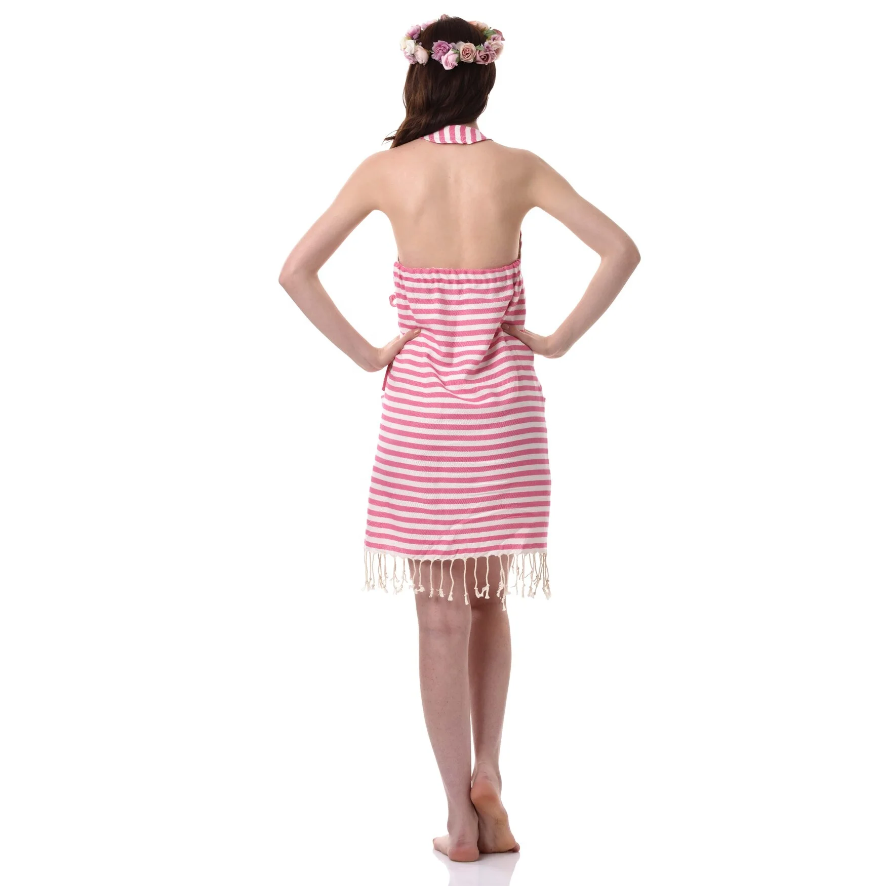 Wholesale Customisable Women Sleeveless Backless Casual Strap Summer Beach Pareos