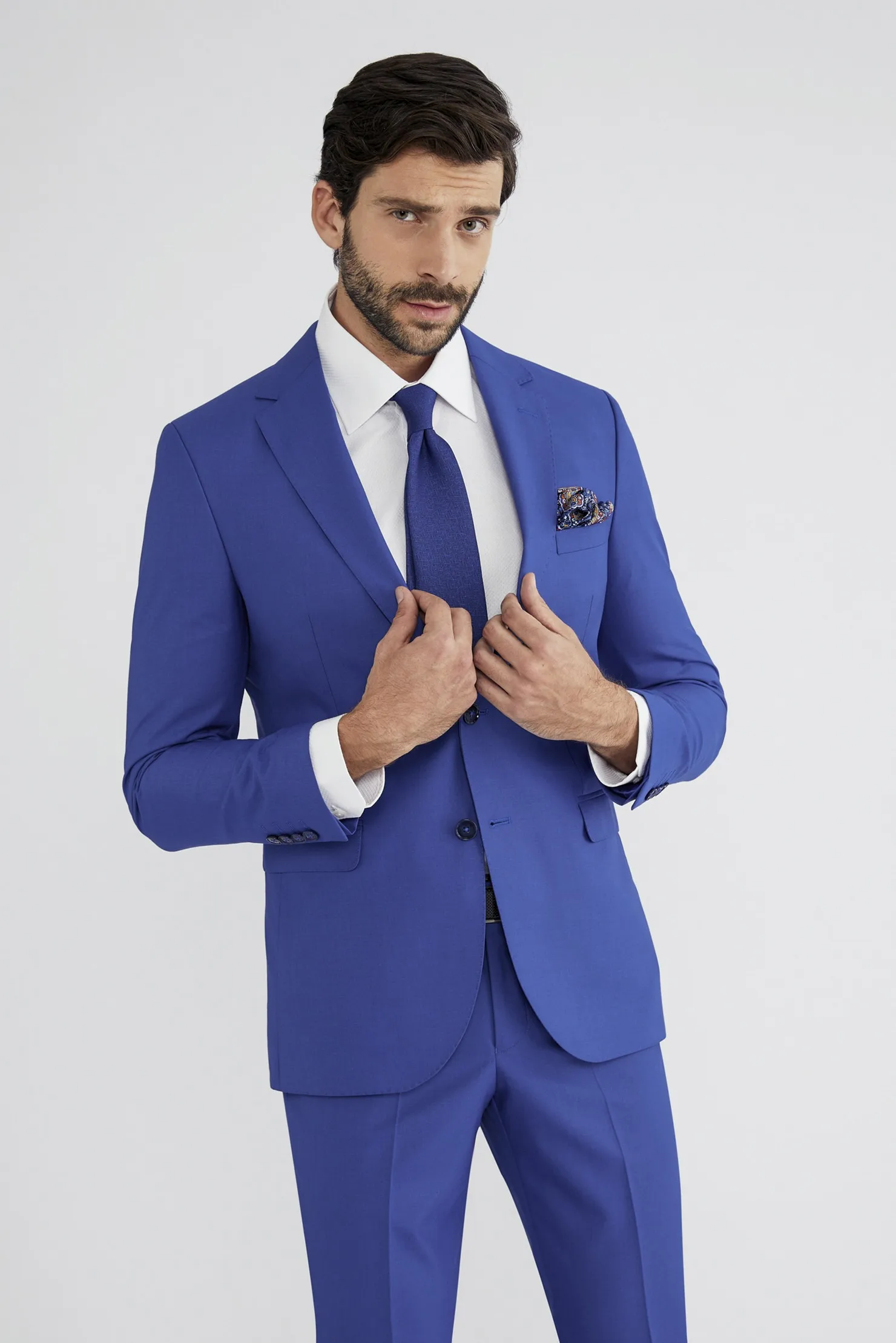 Kigili Turkish Premium Quality Luxury 100% Wool Two Piece Suit Slim Fit Regular Fit Customized OEM for Business Use