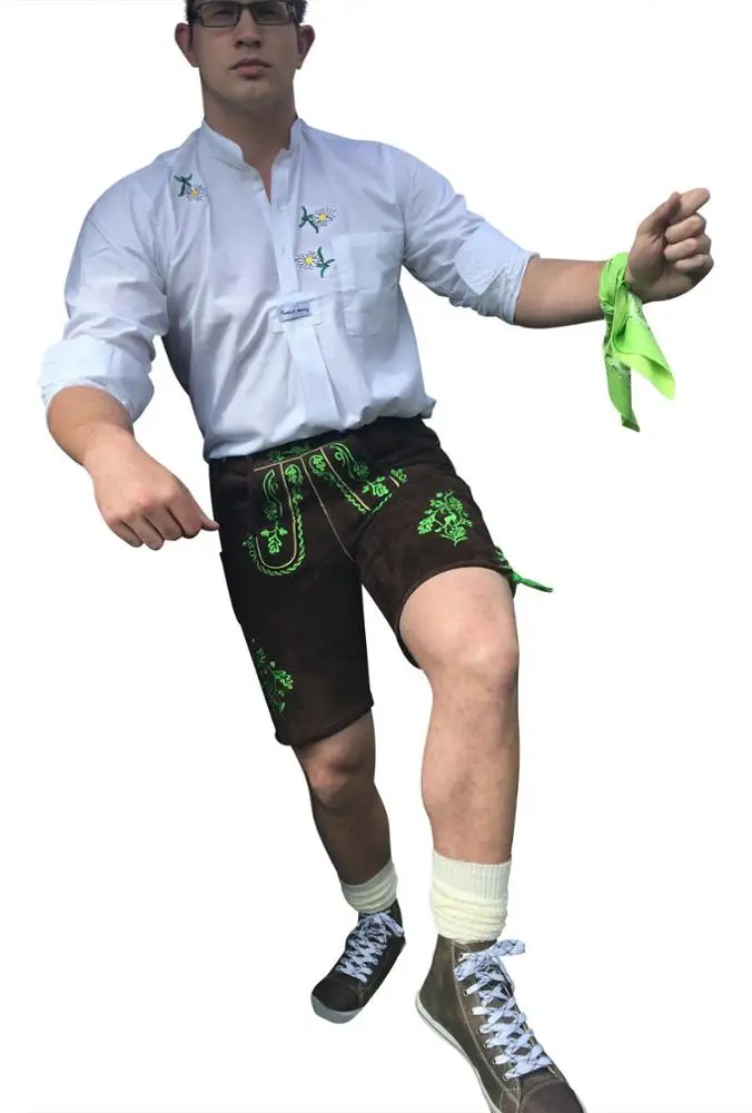 Баварские шорты из натуральной кожи с 2024