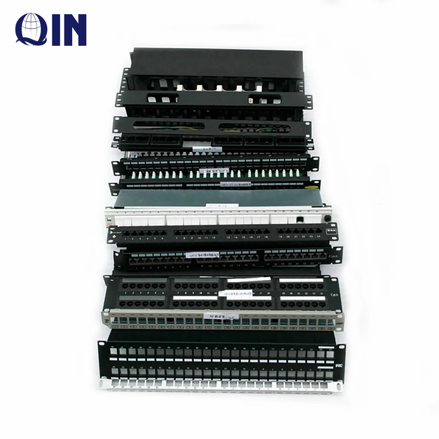 Односторонний органайзер для кабелей 2U с пластиковыми пальцами