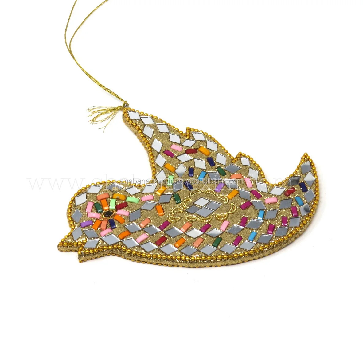 Indian Christmas Decorations Glitter Xmas Tree Hanging Ornaments Decoration Beautiful Merry Christmas Tree on Cheap Price