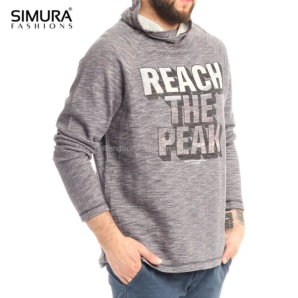 
100% Cotton High Quality Hoodies Black Solid Red Color Pullover Hooded Sweatshirts 