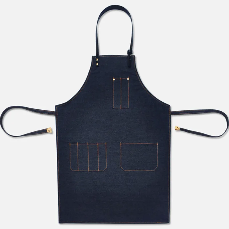 Professional Jeans Bib Aprons Denim Barber Aprons Salon Aprons Made in Pakistan