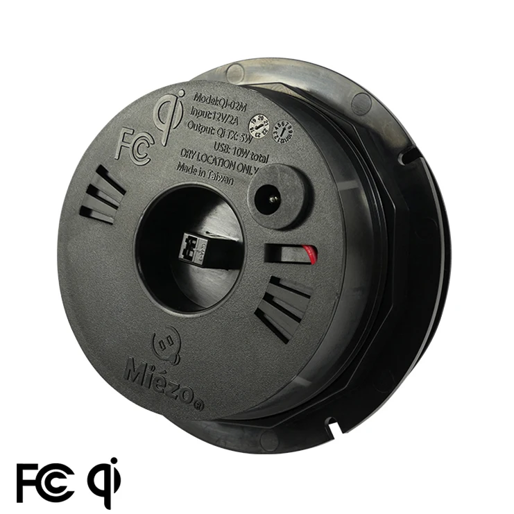 
Pop-up Qi Wireless Charger USB Built in Furniture Copper 