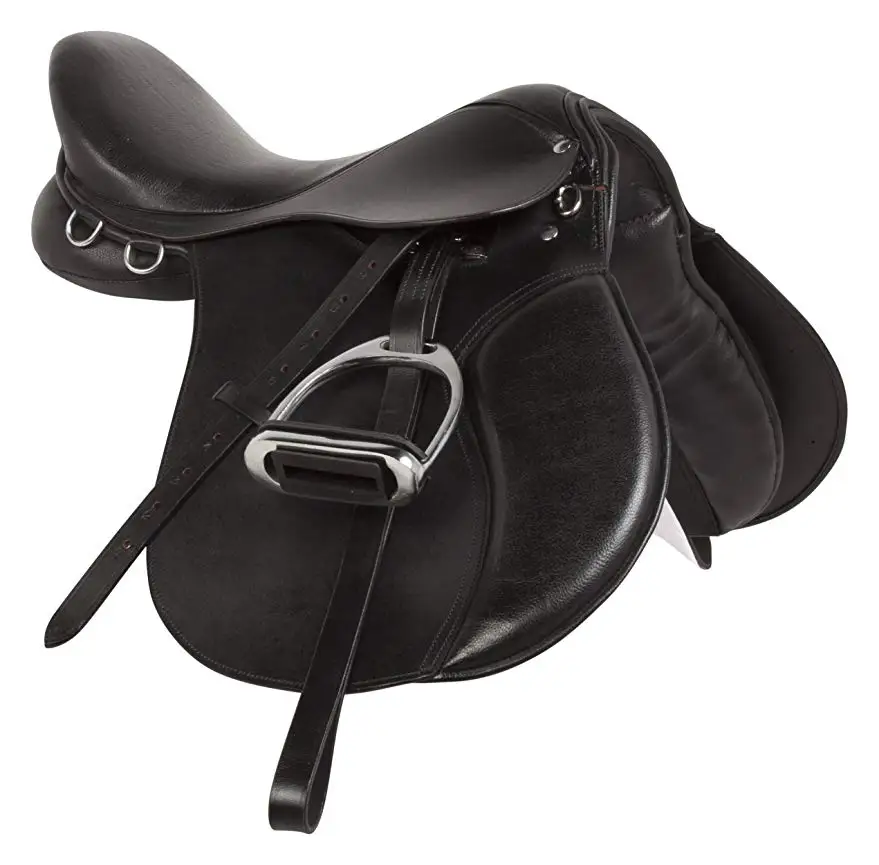 High quality horse riding saddle leather horse saddle