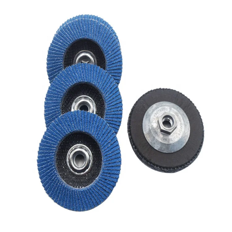 SATC T29 Automatic Machines Steel Flange Flap Disc Grinding Wheel 4.5 Inch 40 Grit Poor Heat Conducting Material, Hard Alloy