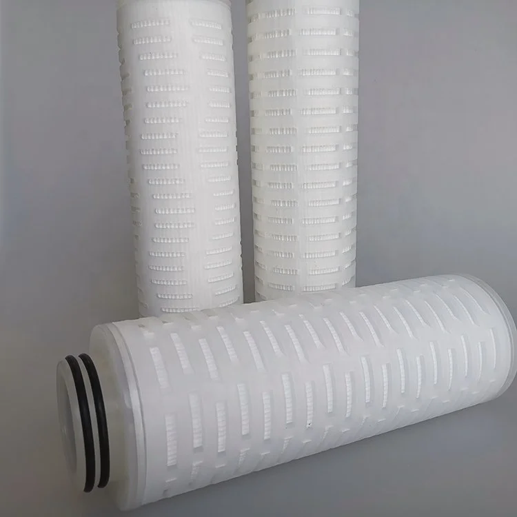 0.45 Micron 20 Inch Nylon Pleated Filter Cartridge For Beer Wine Coffee Filtration