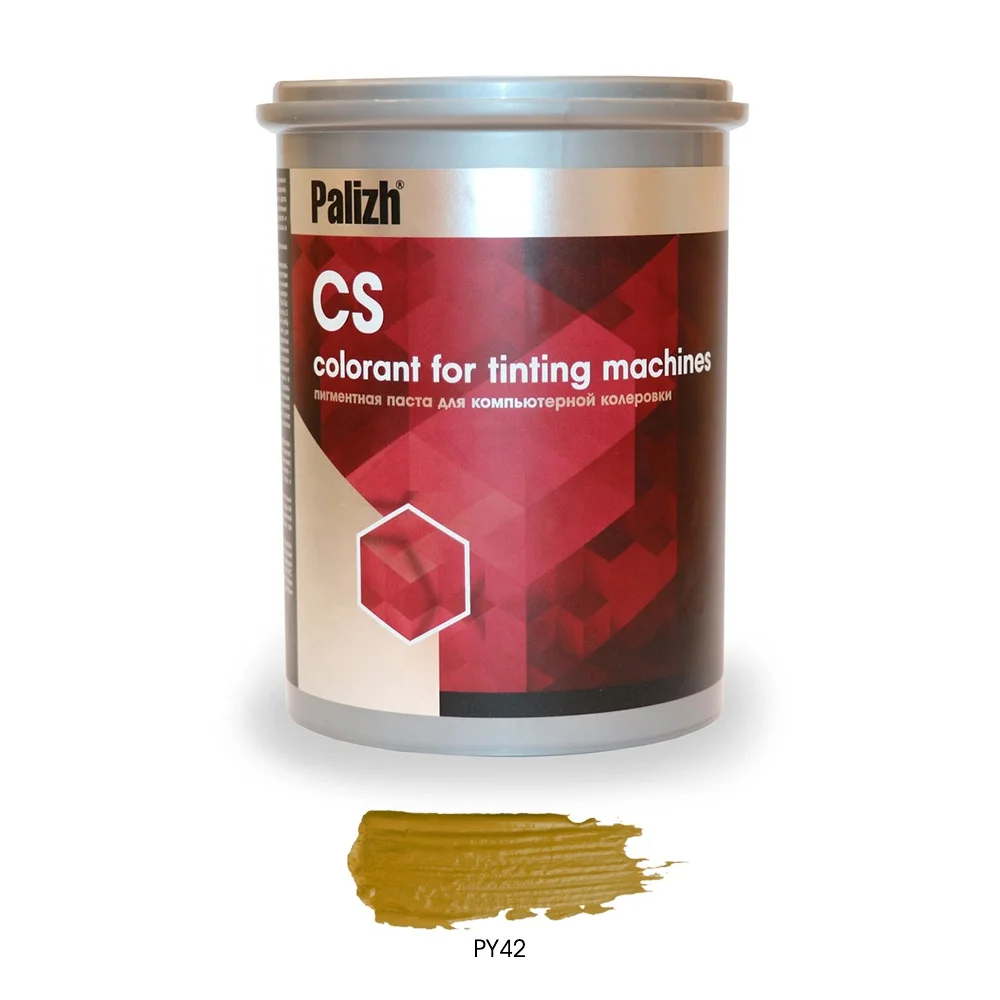 
Yellow Oxide Transparent PY42 universal system colour pigment paste CS-980 for tinting machines (CS.TrC) 