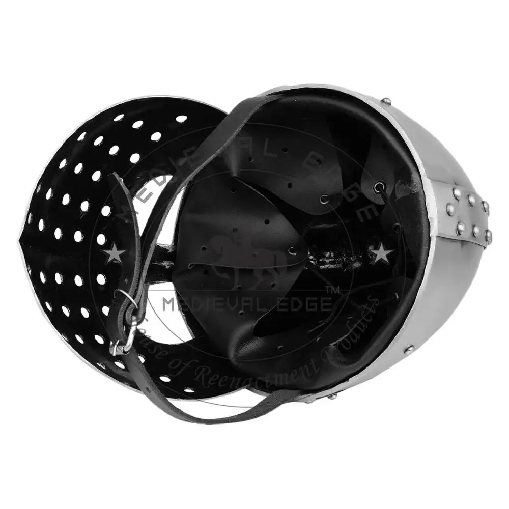 14 Gauge Carbon Steel Crusader Spangen helm Wearable Halloween Armor Costume Largest Manufacture Company