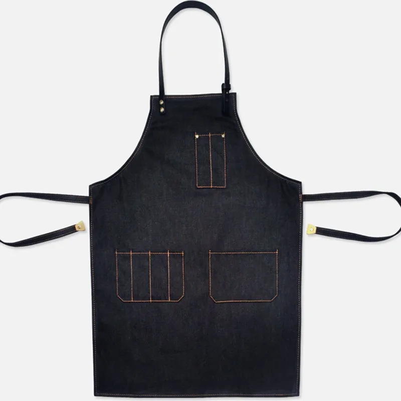 Professional Jeans Bib Aprons Denim Barber Aprons Salon Aprons Made in Pakistan
